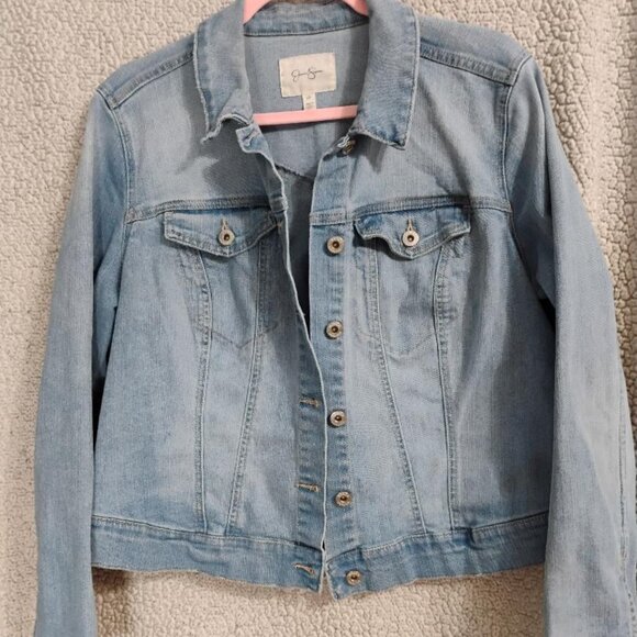 Jessica Simpson Women's Plus Size Relaxed Jean Jacket Size 1X - Picture 1 of 7
